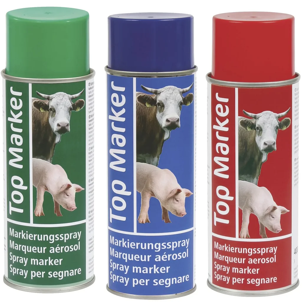 Cattle marking spray 500 ml, green, Top Marker