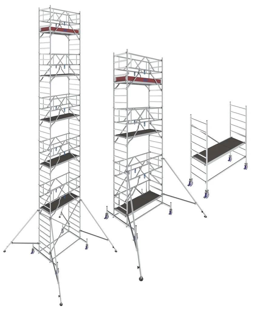 STABILO mobile scaffolding series 10, bay length 2 m, working height approx. 4.40 m