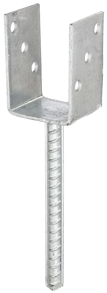 U-shaped post support, fork width 91 mm (90 mm wooden horticultural dimension)