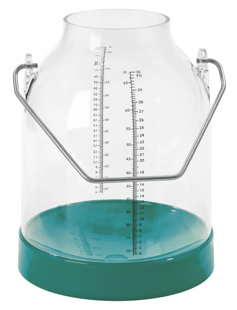 Milking bucket, 30 liters, green, handle height 117 mm