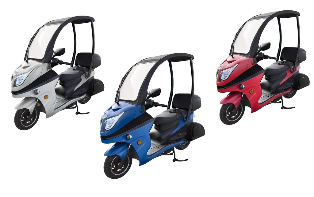 E-compact scooter "Lucca Duo", 25 km/h, blue
