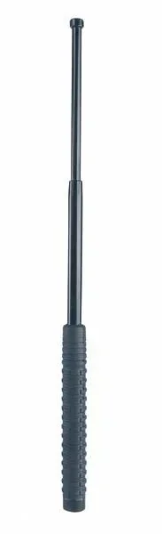 Mini telescopic baton 12 inches for self-defense, black