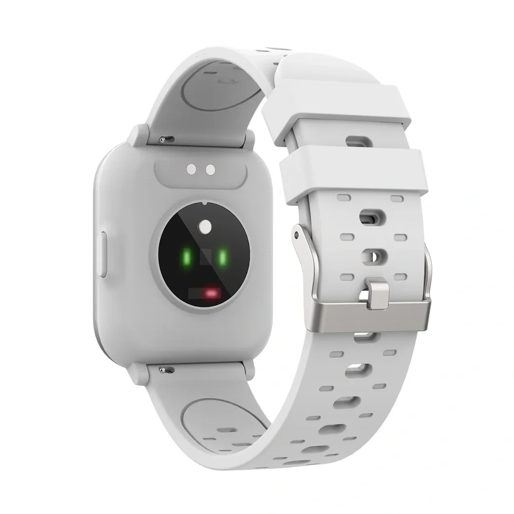 Bluetooth Smartwatch with body temperature sensor, blood oxygen saturation and heart rate sensor, white