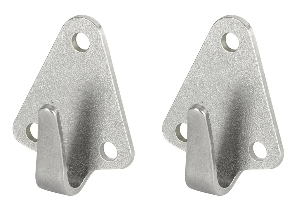 Hook plate 50 x 40 mm, 6 pieces