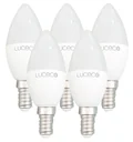 Set of 5 LED candles, E14, 5 watts, 470 lumens, 2700 K