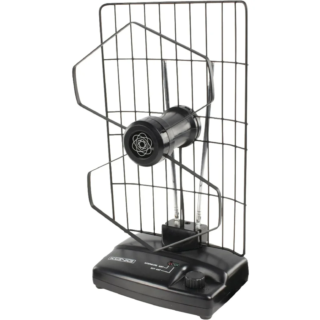 Amplified indoor DVB-T/T2 - DAB+ indoor antenna with amplifier 27 dB FM / VHF / UHF