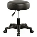 Tabouret / office stool - rotatable and adjustable - black