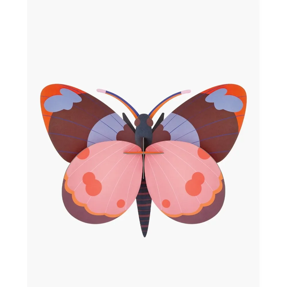studio ROOF 3D butterfly różowy karton