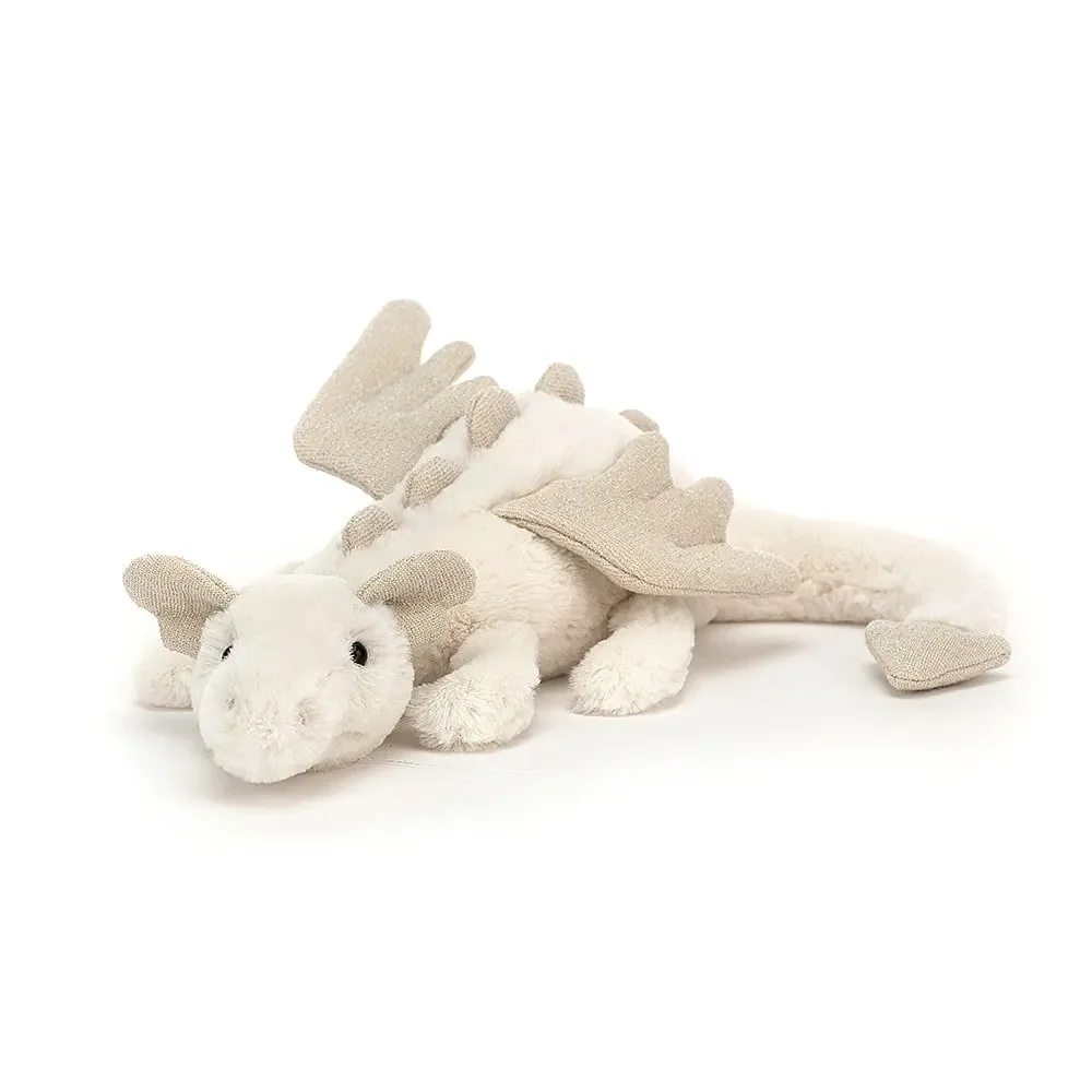 Jellycat Pluszak, maskotka - Snow Dragon, Rozmiar: Mały - H8 X W30 CM