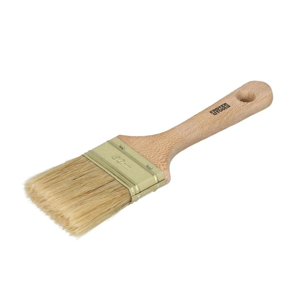 Pędzel do Farb Olejnych, Pędzel Płaski 60mm, Włosie Naturalne i Syntetyczne