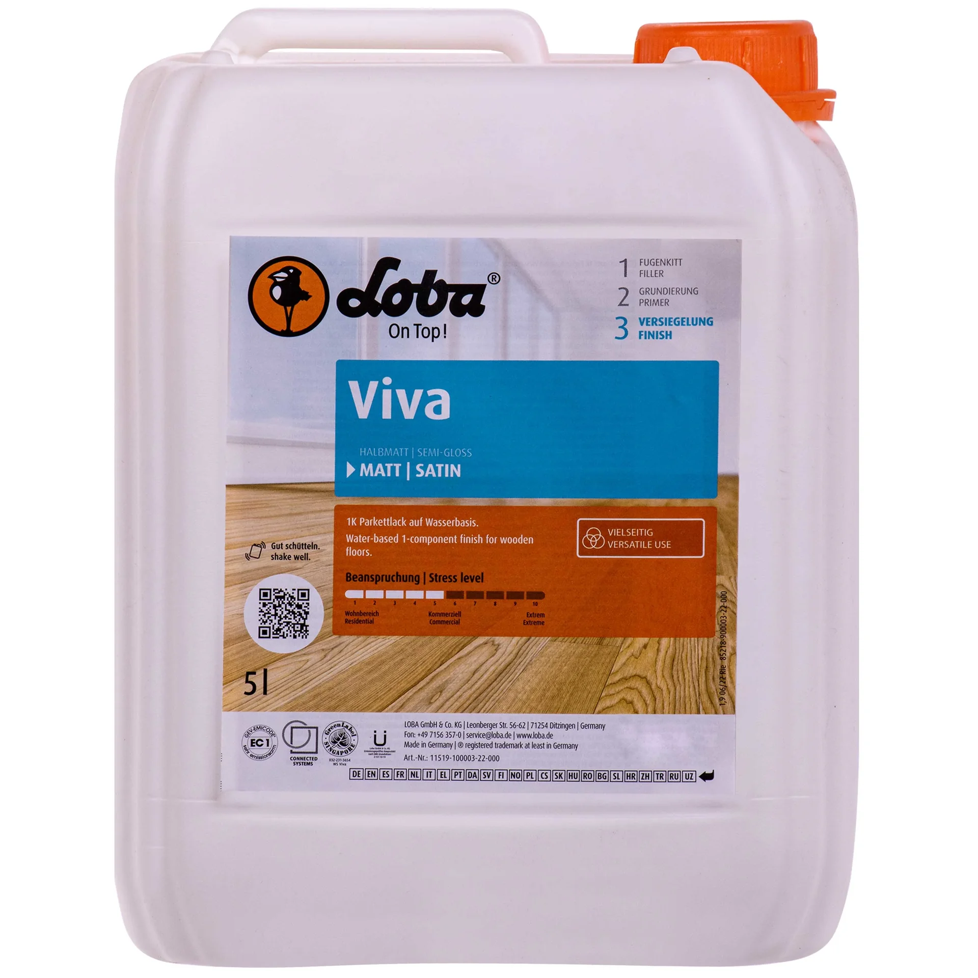 Lakier do parkietu, matowy, 5L, 1K