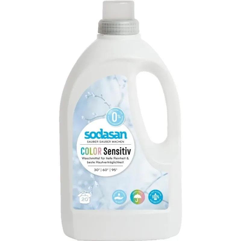 Płyn do prania kolorów, delikatny, dla alergików, 6 x 1,5l