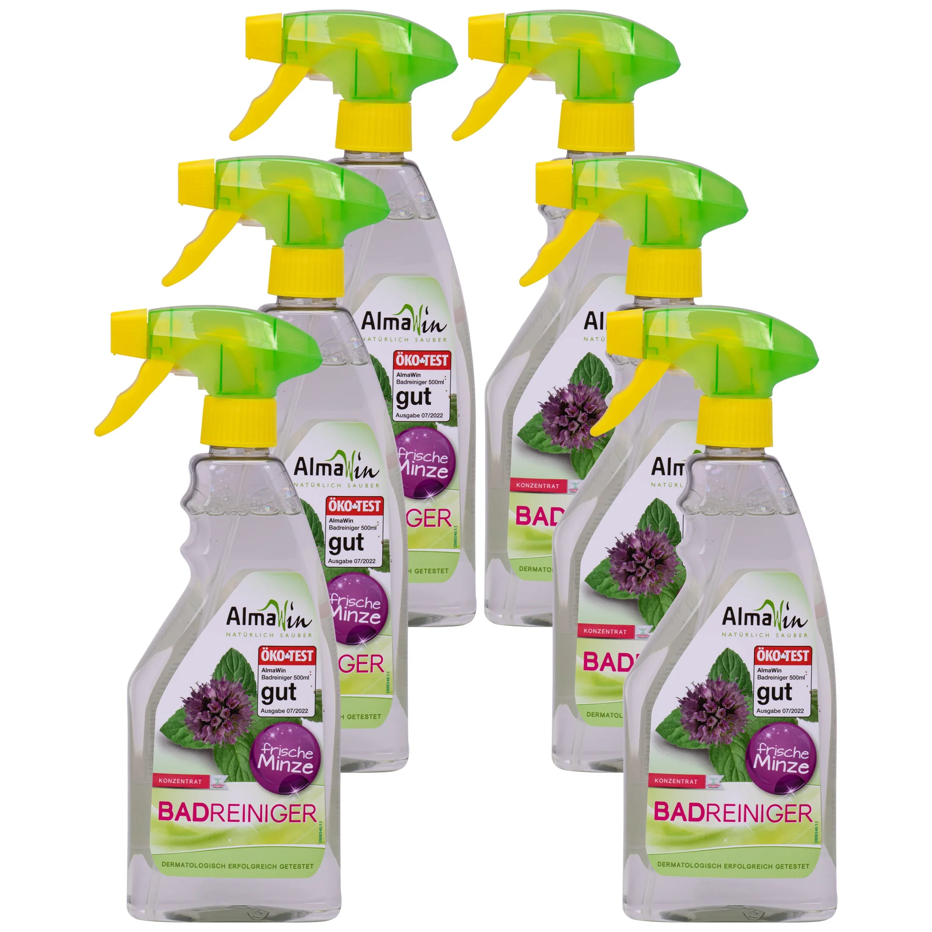 Środek do czyszczenia łazienki 6 x 500 ml, płyn do łazienki, czysty łazienka