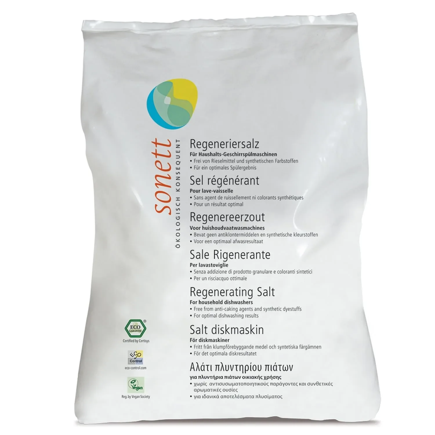 Sól regeneracyjna do zmywarki 6 x 2 kg, sól do zmywarek