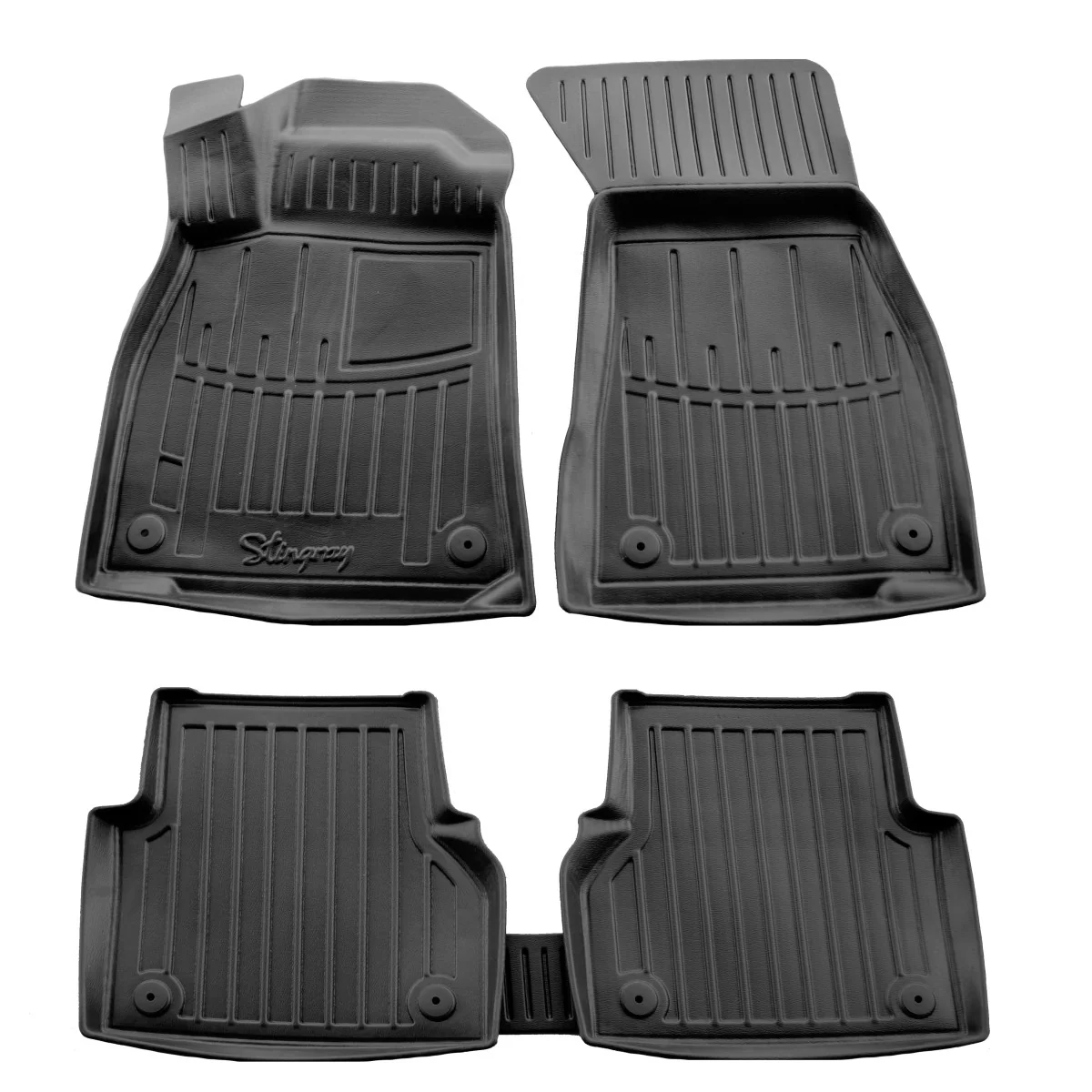 Dywaniki samochodowe Audi A6 C8, gumowe, 3D, idealnie dopasowane, mata pod nogi