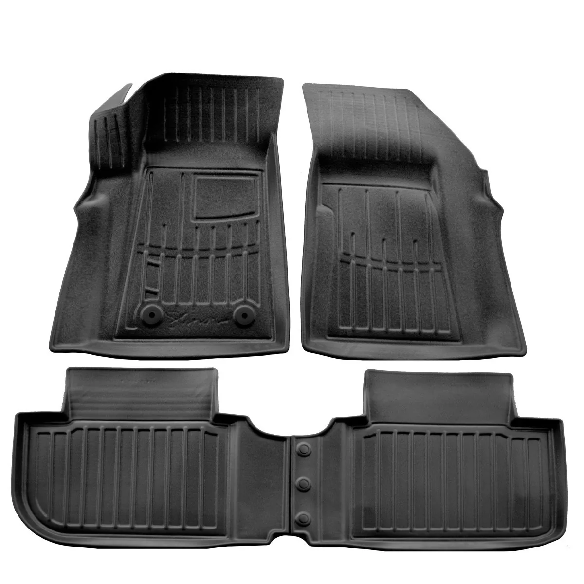 3D, dopasowane do CHEVROLET Menlo EV (2020-...), antypoślizgowe, czarne