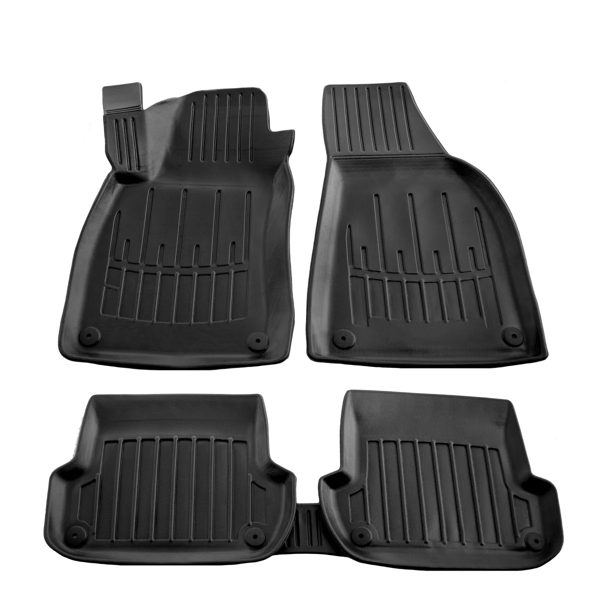 Dywaniki samochodowe Audi A4 B7, gumowe 3D, idealnie dopasowane, A4 (2004-2008)