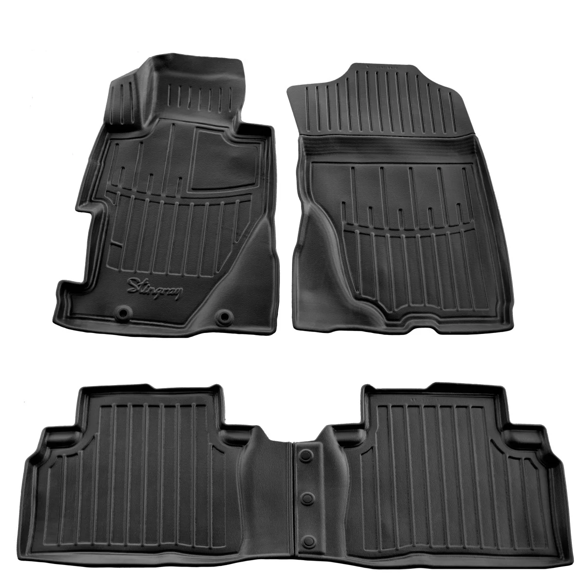Dywaniki gumowe Honda Civic 4D (2006-2011), 3D, pasujące, z poliuretanu