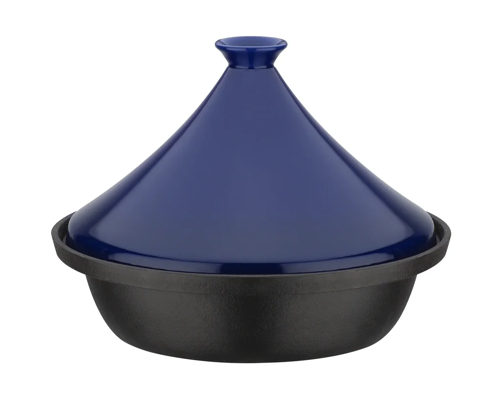 Tajine 2-color, blue - oriental pan with lid