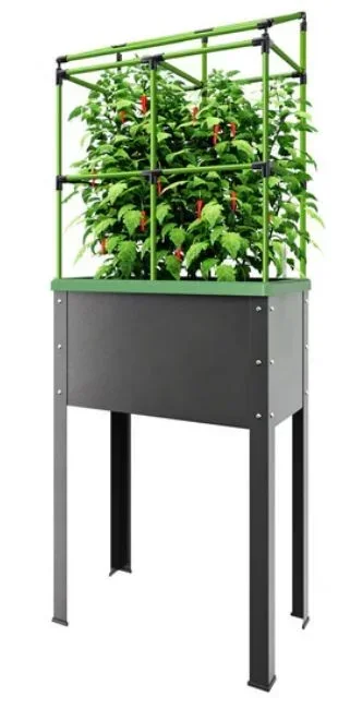 Metal raised bed "Heidelberg" with trellis & irrigation