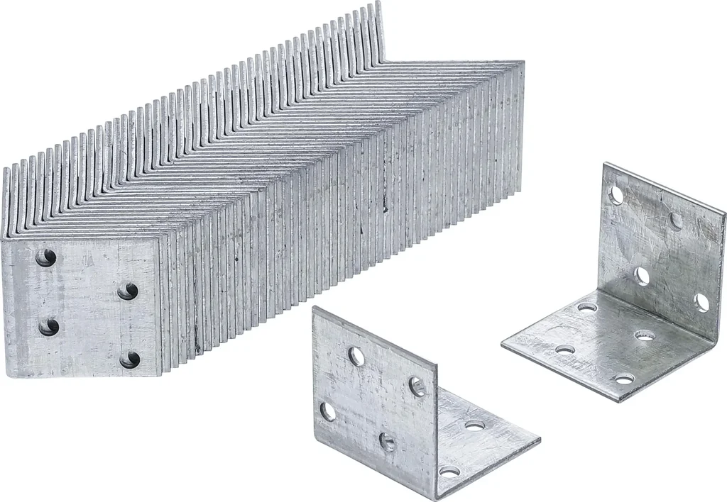 Angle connectors 40 x 40 x 40 mm, 50 pieces