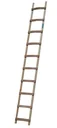 Roof ladder, 16 rungs, wood - width 37 cm, length 450 cm