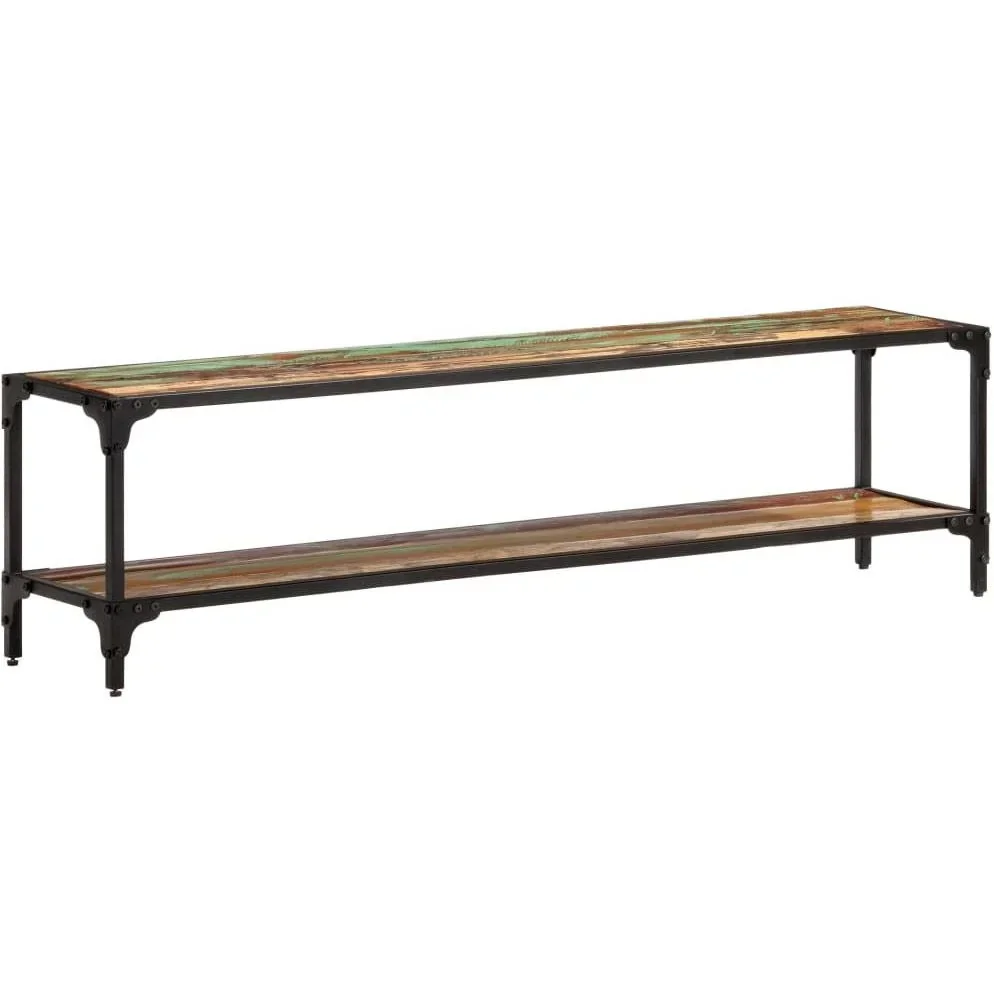 TV cabinet 150x30x40 cm made of solid recycled wood