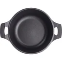 Casserole dish - with glass lid - 34 cm - Black