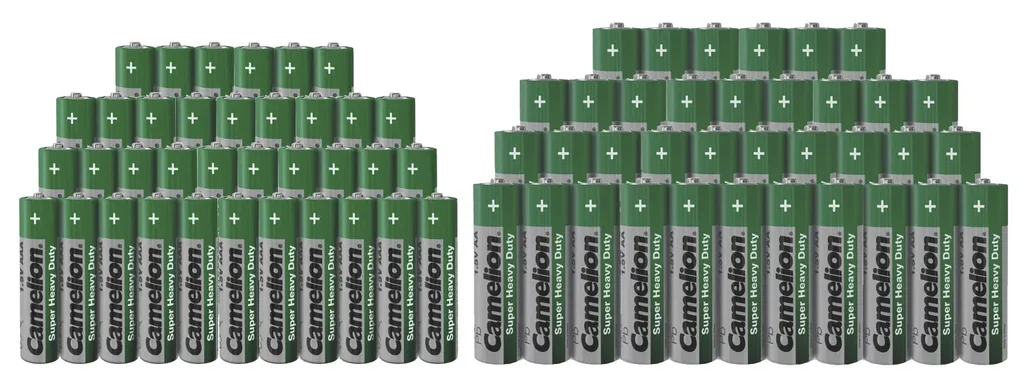 Zinc-carbon value set AA/AAA - 72 pieces