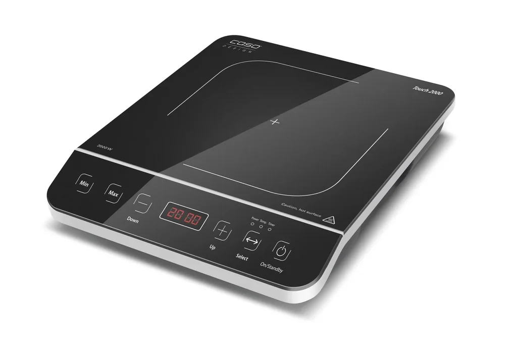 Single induction hob "Touch 2000", glass ceramic, 2000 watts