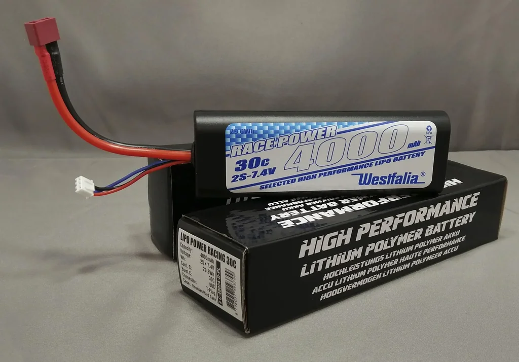 Power Racing 30C - 4000Mah - 2S - 7,4V - T-Plug - Hard Case