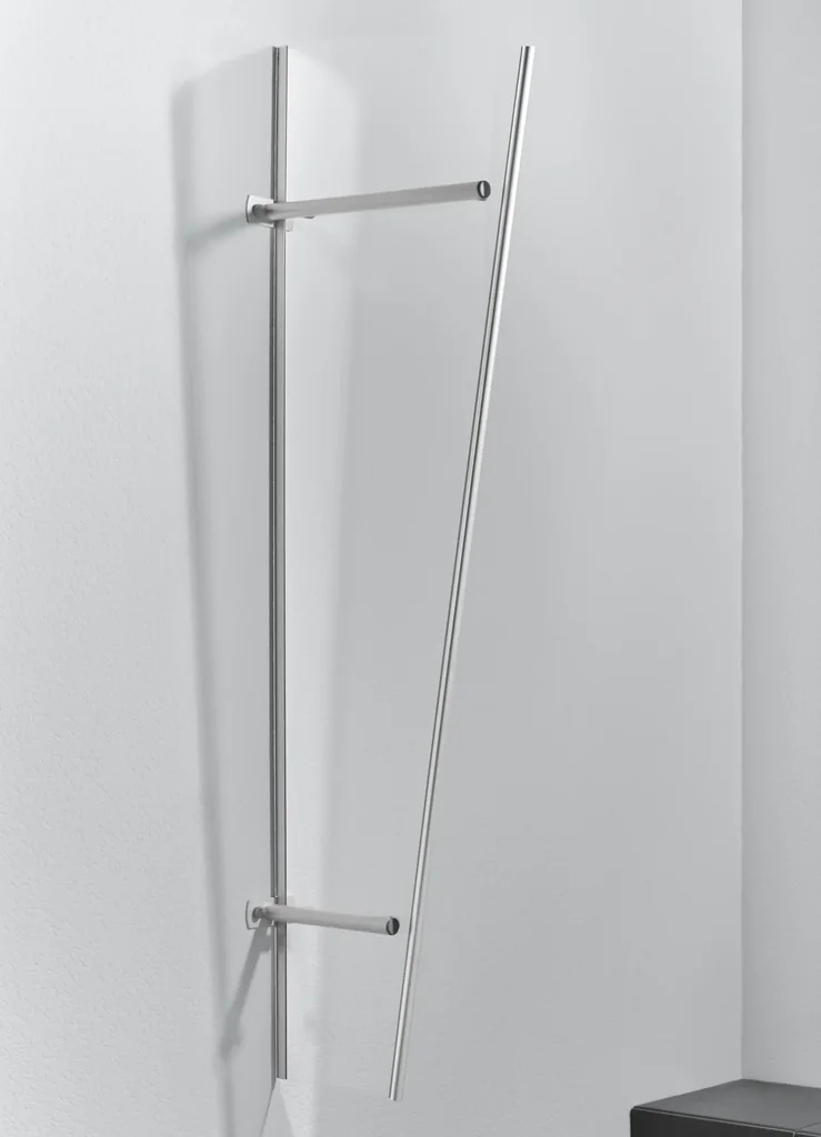 Side panel for PT/ET acrylic, 1850 x 600 x 300 mm, silver anodized