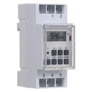 Digital weekly timer - DIN rail mounting
