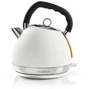 Nedis Kettle - 2200W - 1.8L - Soft-Touch - White - 360-degree rotation - Boil-dry protection