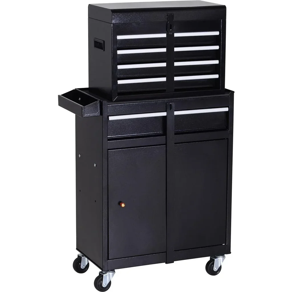 Mobile workshop trolley black
