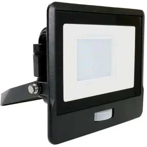 VT-138S LED Floodlight with Sensor - 30 W - 2340 Lm - 4000K - Black