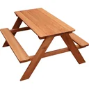 Dave Picnic Table | Brown | FSC Wood | 89x89x50cm
