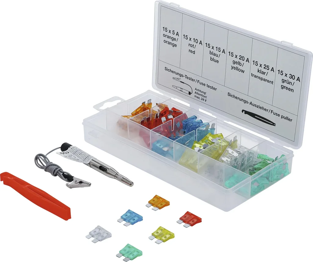 Car fuses, 92 pieces