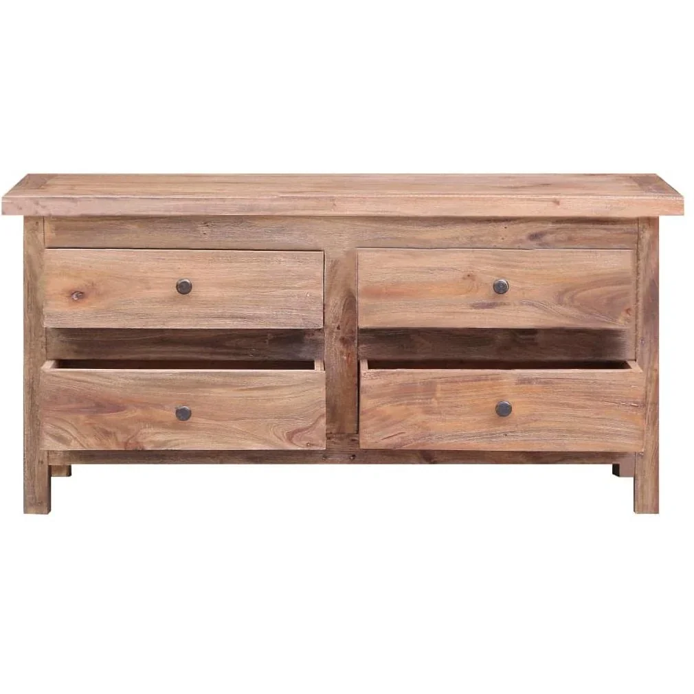 TV cabinet 102x35x50 cm made of solid recycled wood