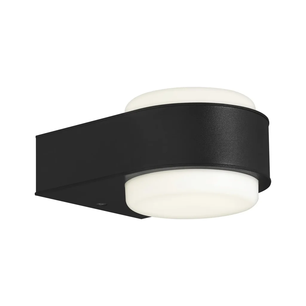 HANAU LED outdoor wall light, black, IP44, 6.5 watts, 650 lm, 4,000 K