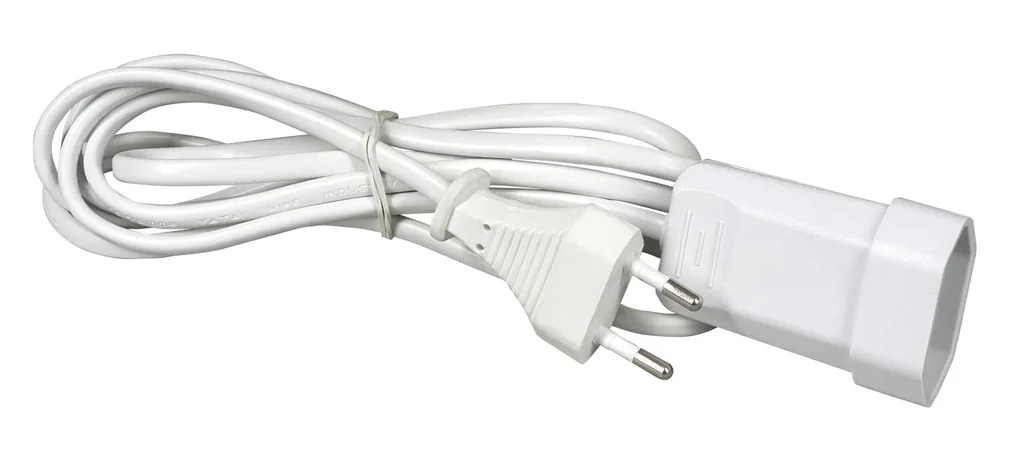 Extension cable with Euro plug and coupling - 3 meters