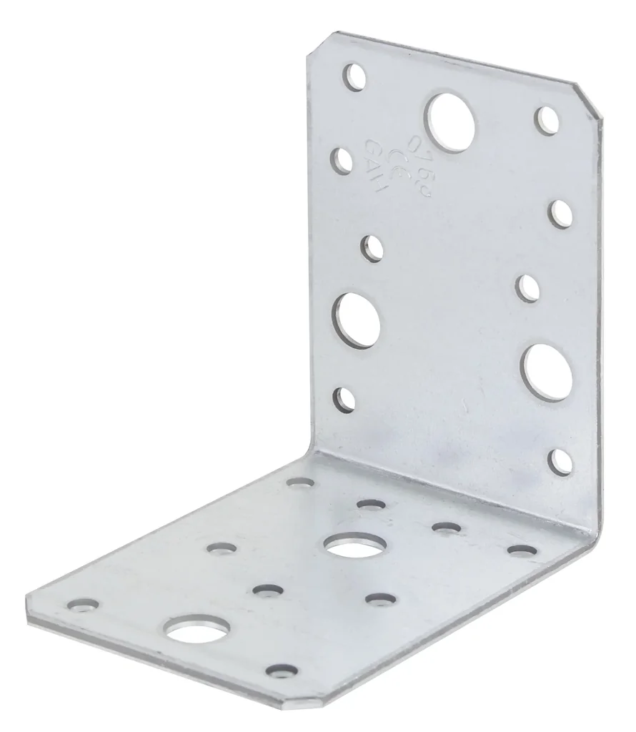Angle connector galvanized 90 x 90 x 65 mm - 6 pieces