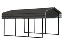 Steel carport Venice 465 x 305 cm, black