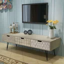 TV cabinet with 3 drawers 120x40x36 cm grey