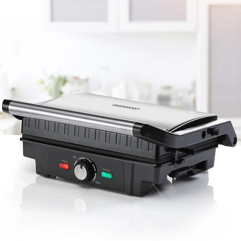 Stainless steel contact grill