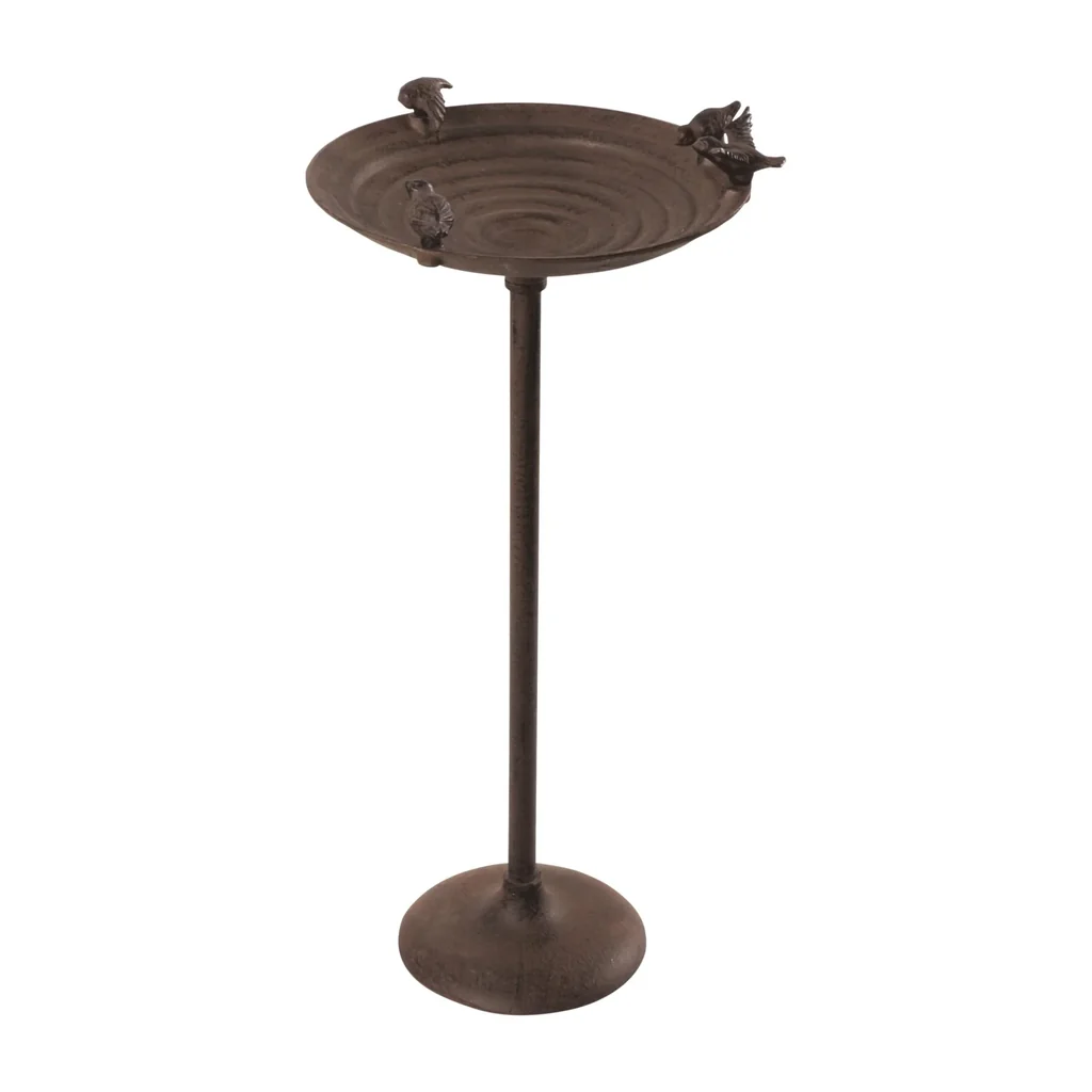 Bird feeding station / bird bath with birds