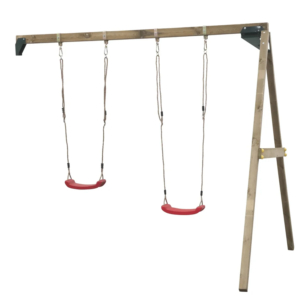 Double swing attachment Roger squared timber for wall mounting or play towers