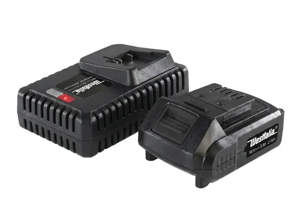 Zestaw startowy 18 V Li-Ion: 1 akumulator 2,0 Ah + 1 szybka ładowarka