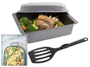 Easy Oven 4-piece combo roasting set including spatula and recipe book