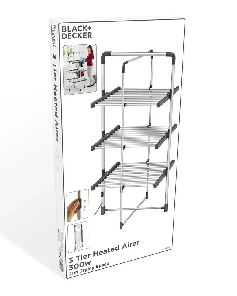 Drying rack - heated - 3 layers - 21 m drying space